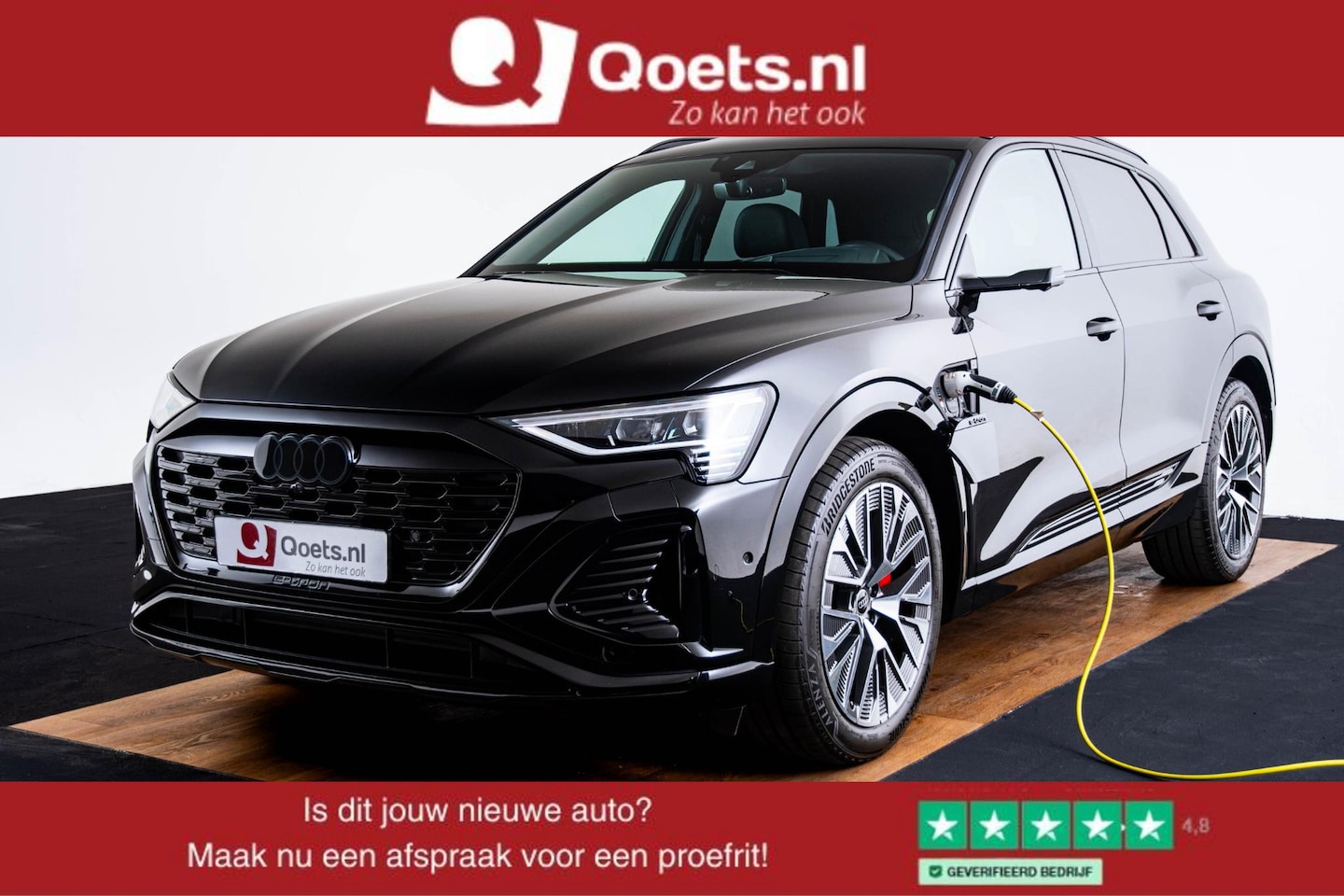 Audi Q8 e-tron - 55 quattro S Edition 115 kWh Panoramadak - Adaptieve Cruise Control - Audi virtual mirrors - AutoWereld.nl