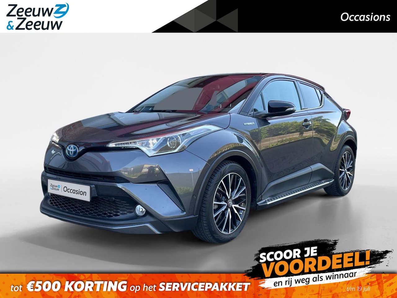 Toyota C-HR - 1.8 Hybrid Bi-Tone | Lederen bekleding| Stoelverwarming| Navi| JBL Speakers| Adaptieve cru - AutoWereld.nl