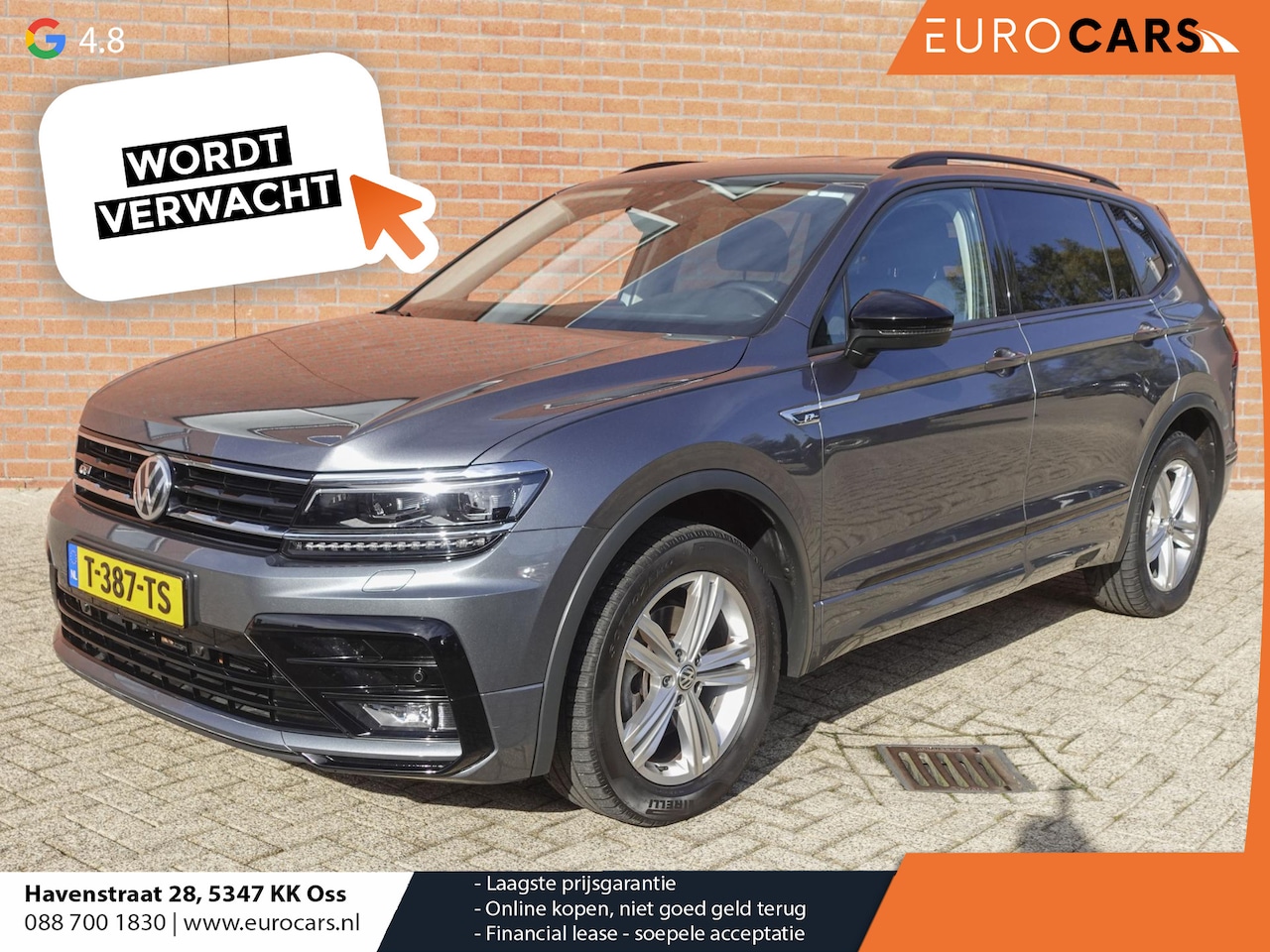 Volkswagen Tiguan Allspace - 1.5 TSI DSG R-Line 7p. Navigatie Climate Control Lichtmetalen velgen DAB Led Stoelverwarmi - AutoWereld.nl