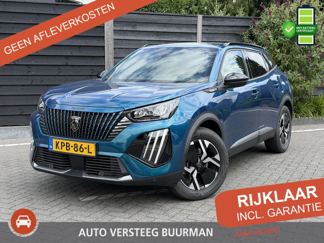 Peugeot e-2008 - Allure 54 kWh 156PK Automaat Parkeersensoren, Apple Carplay, Android Auto, Led Koplampen, - AutoWereld.nl