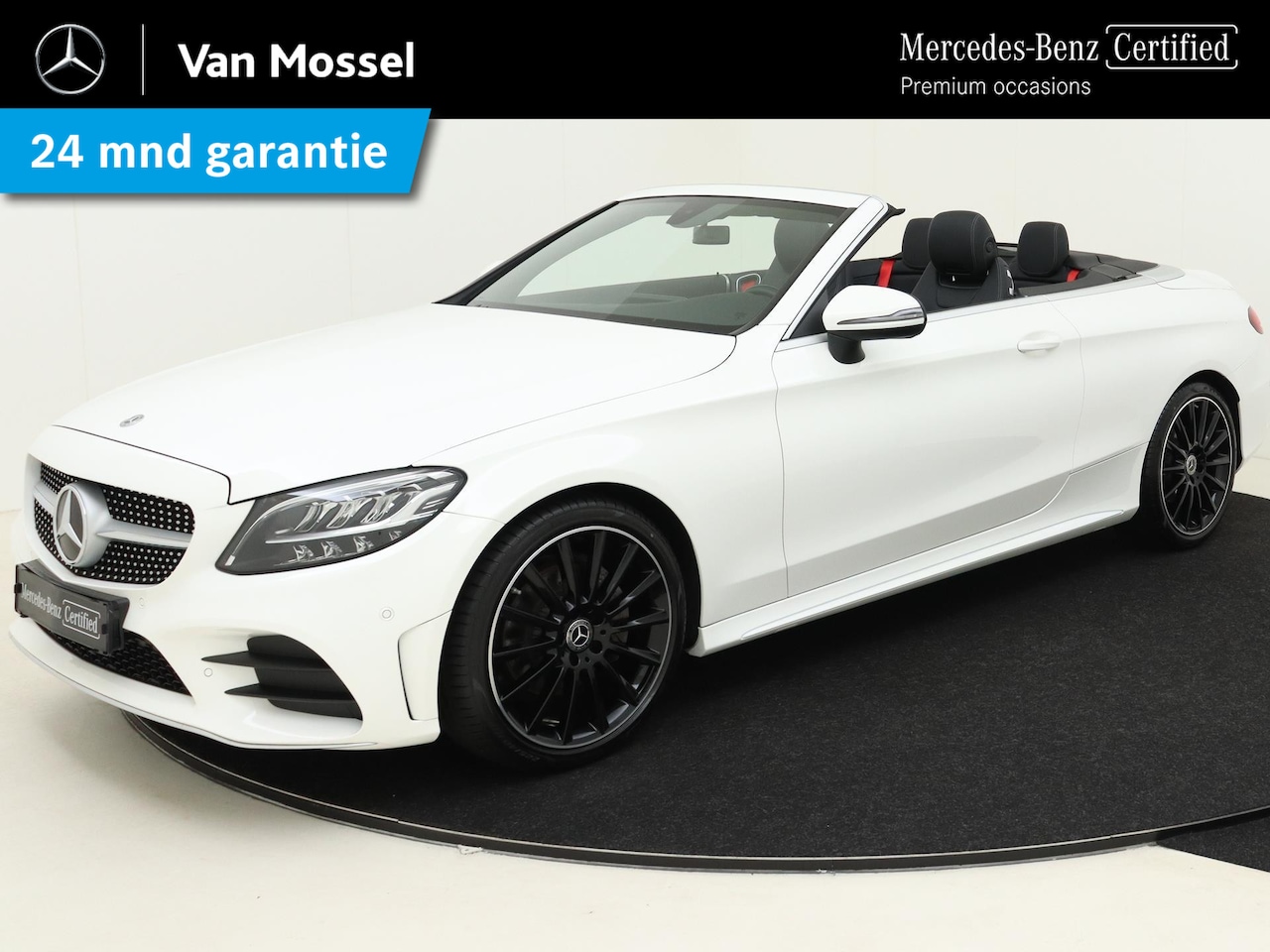 Mercedes-Benz C-klasse Cabrio - 180 / AMG Line/ 19 inch/ Widescreen/ Cabrio Comfortpakket - AutoWereld.nl