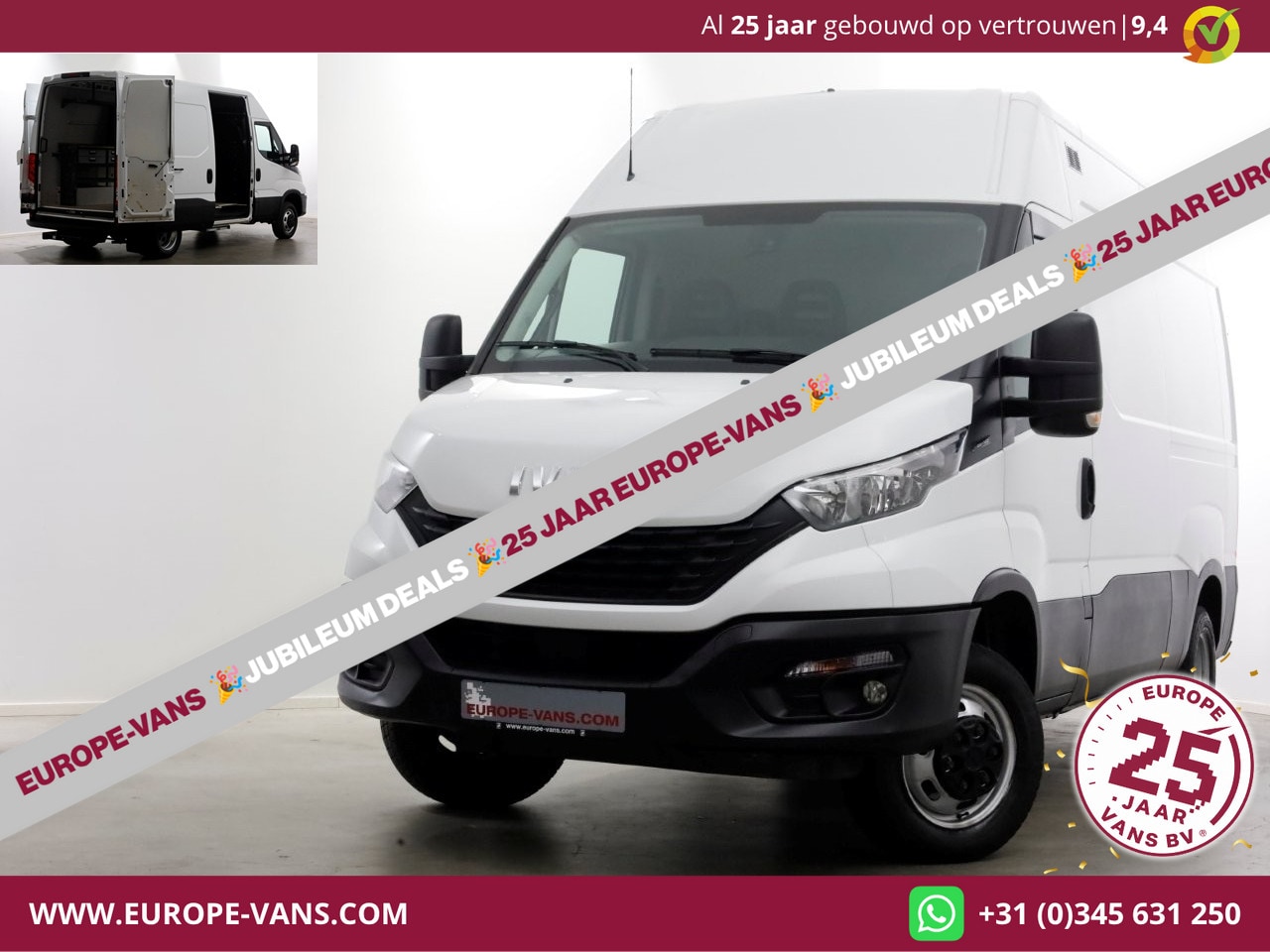Iveco Daily - 35C14 136pk L2H2 Dubbel Lucht/Luchtvering/Inrichting/Trekhaak 3500kg 10-2020 - AutoWereld.nl
