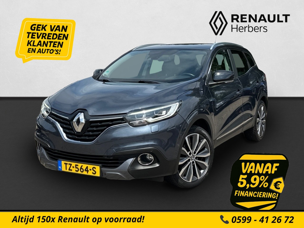 Renault Kadjar - 1.2 TCe Bose CRUISE / CAMERA / STOEL VERW. / CLIMATE / NAVI - AutoWereld.nl