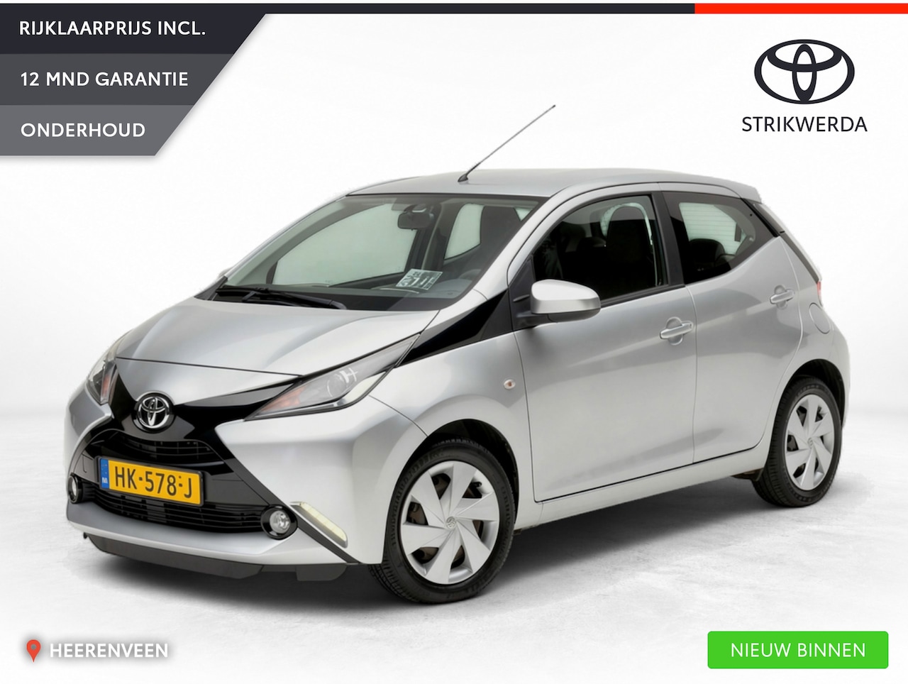 Toyota Aygo - 1.0 VVT-i X-Play Automaat | Uniek met 1000 originele kilometers | - AutoWereld.nl