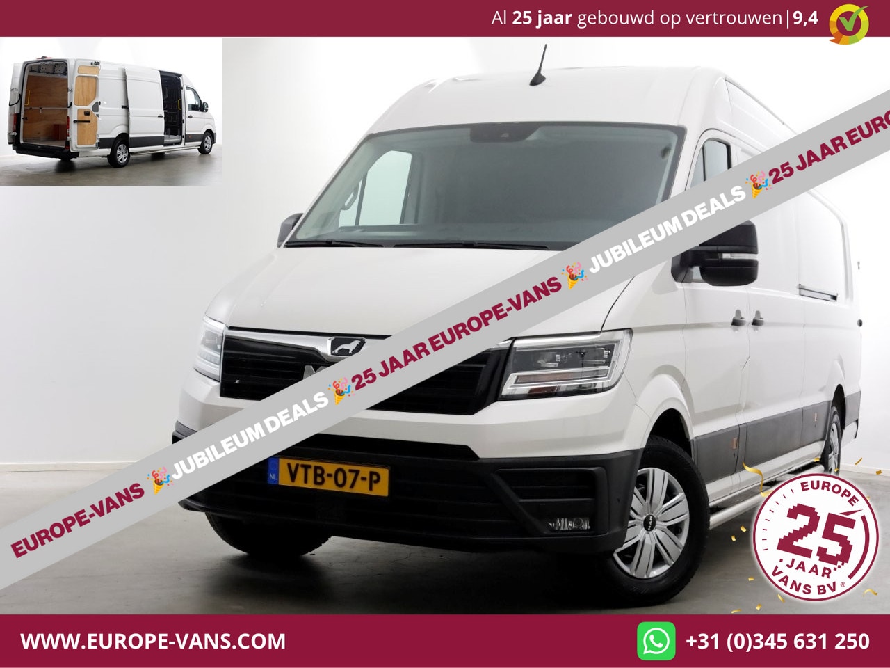 MAN TGE - 3.180 2.0 177pk DSG-Automaat L5H3 (L4H2) Supermaxi LED/ACC/2x Schuifdeur 12-2022 - AutoWereld.nl