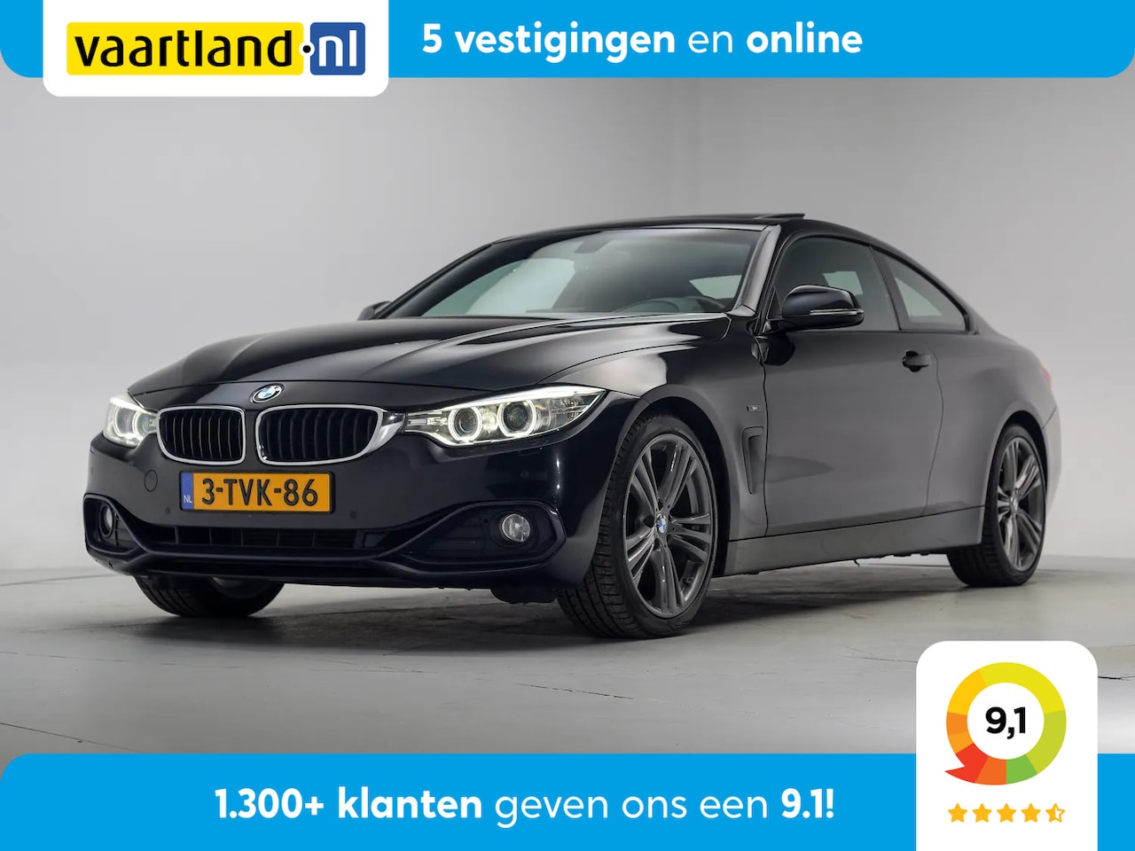 BMW 4-serie Coupé - 420i M Sport High Executive Aut. [ Schuifdak Leder Xenon Navi ] - AutoWereld.nl