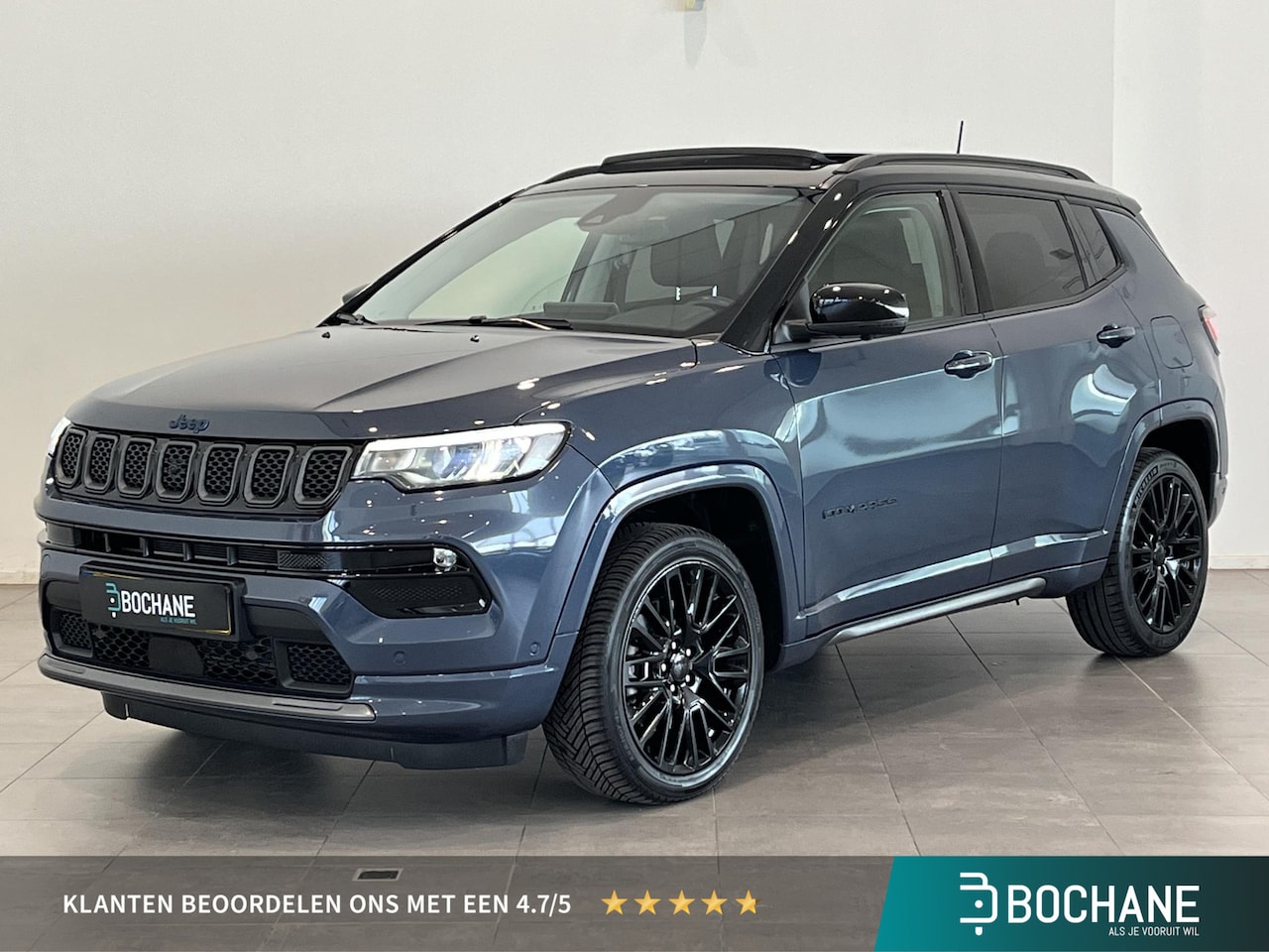 Jeep Compass - 4xe 240 Plug-in Hybrid Electric S | 84% SOH | LED | Leder | Keyless | Achteruitrijcamera | - AutoWereld.nl