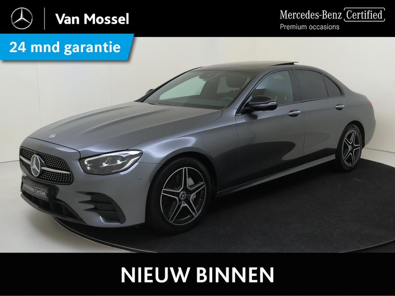 Mercedes-Benz E-klasse - 200 Business Solution AMG / Panoramadak/ Night/ Burmester/ Memory/ 360 camera - AutoWereld.nl