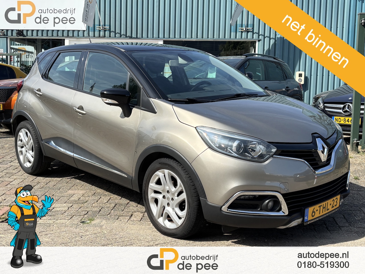 Renault Captur - 0.9 TCe Dynamique GARANTIE/CRUISE/CLIMA/NAVI/PARKEERSENS./CAMERA/KEYLESS rijklaarprijs! - AutoWereld.nl