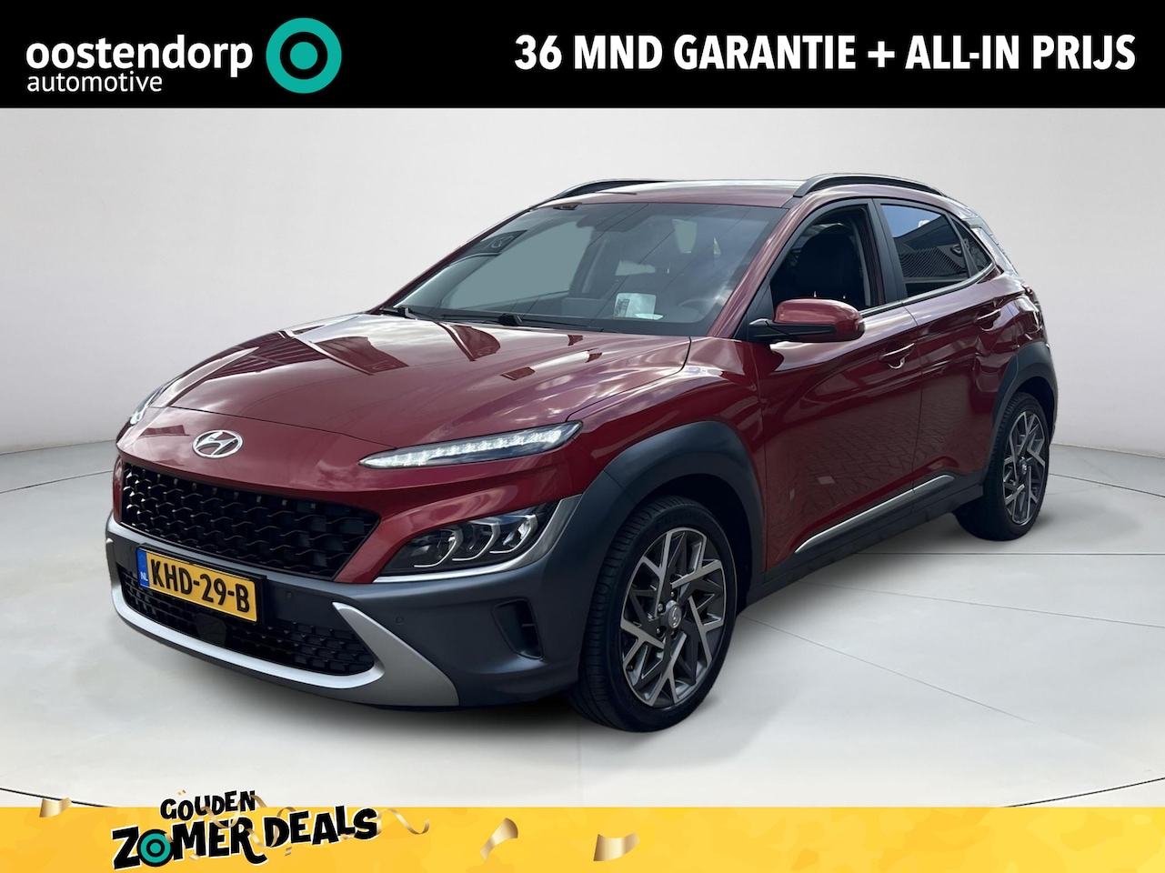 Hyundai Kona - 1.6 GDI HEV Premium Special | Lederen bekleding | Elektrische stoelen | Stoelverwarming | - AutoWereld.nl