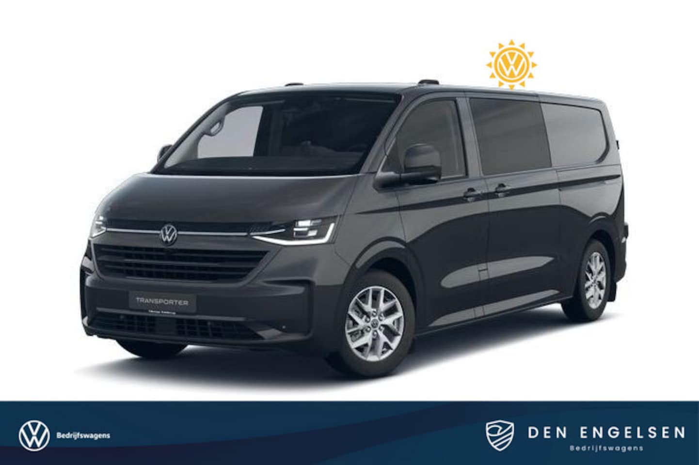 Volkswagen Transporter - 2.5 eHybrid L2H1 32 Bulli DUBBELE CABINE, IQ LED, Climatronic, Schuifdeur links en rechts - AutoWereld.nl