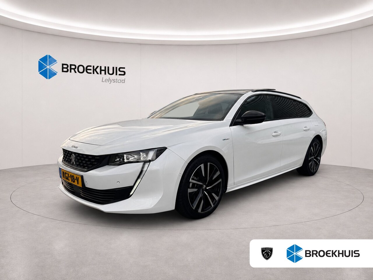 Peugeot 508 SW - 1.6 HYBRID 225PK GT PACK AUTOMAAT / NAVI / LEDER / CLIMA / PDC / 18" LMV / CAMERA / KEYLES - AutoWereld.nl