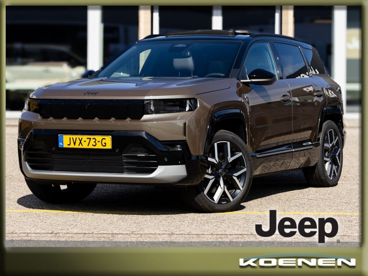 Jeep Compass - First Edition 74 KWH PREMIUM en CONVENIENCE PACK / PANODAK - AutoWereld.nl