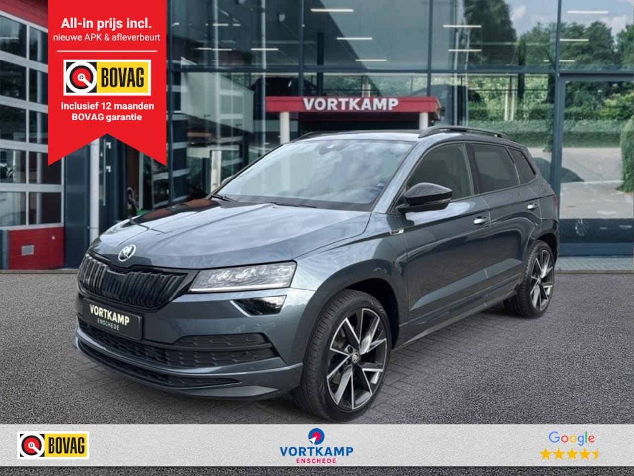 Skoda Karoq - 2.0 TSI DSG SPORTLINE 4X4 PANO-DAK/TREKHAAK/STANDKACHEL/CAMERA - AutoWereld.nl
