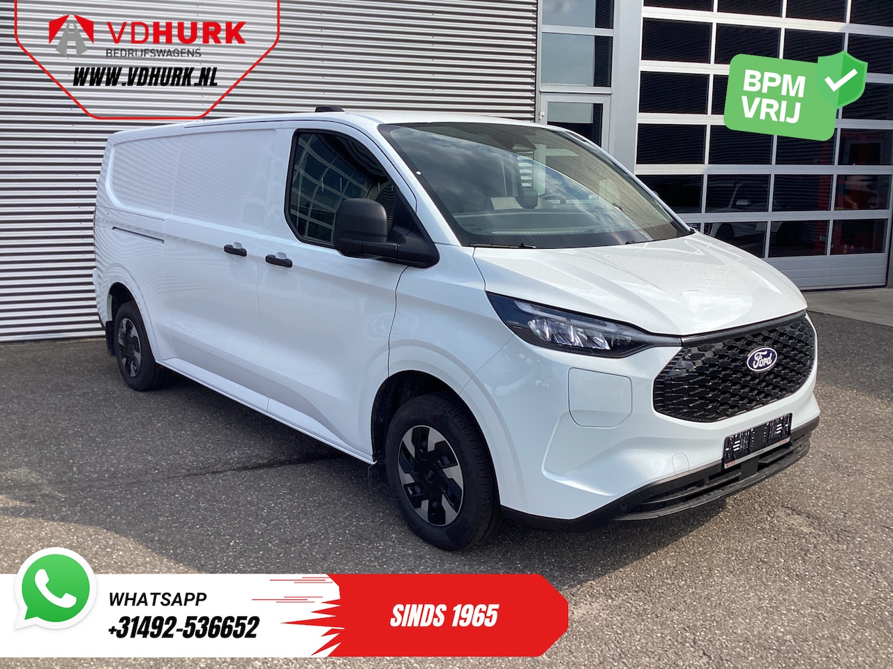 Ford Transit Custom - E-Transit L2 Trend 71 kWh 370 km WLTP Garantie t/m 6-2029/ LED/ Snellader/ Carplay/ Camera - AutoWereld.nl