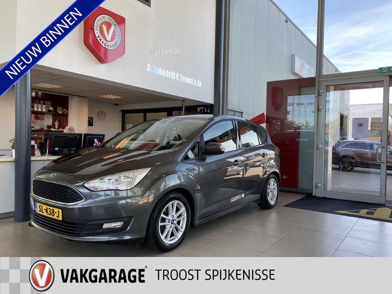 Ford C-Max - 1.0 Trend 1.0 Trend,Navigatie,Parkeerassistent,Spraakbediening,Climate&Cruiscontrol,Trekhaak,Achteru - AutoWereld.nl