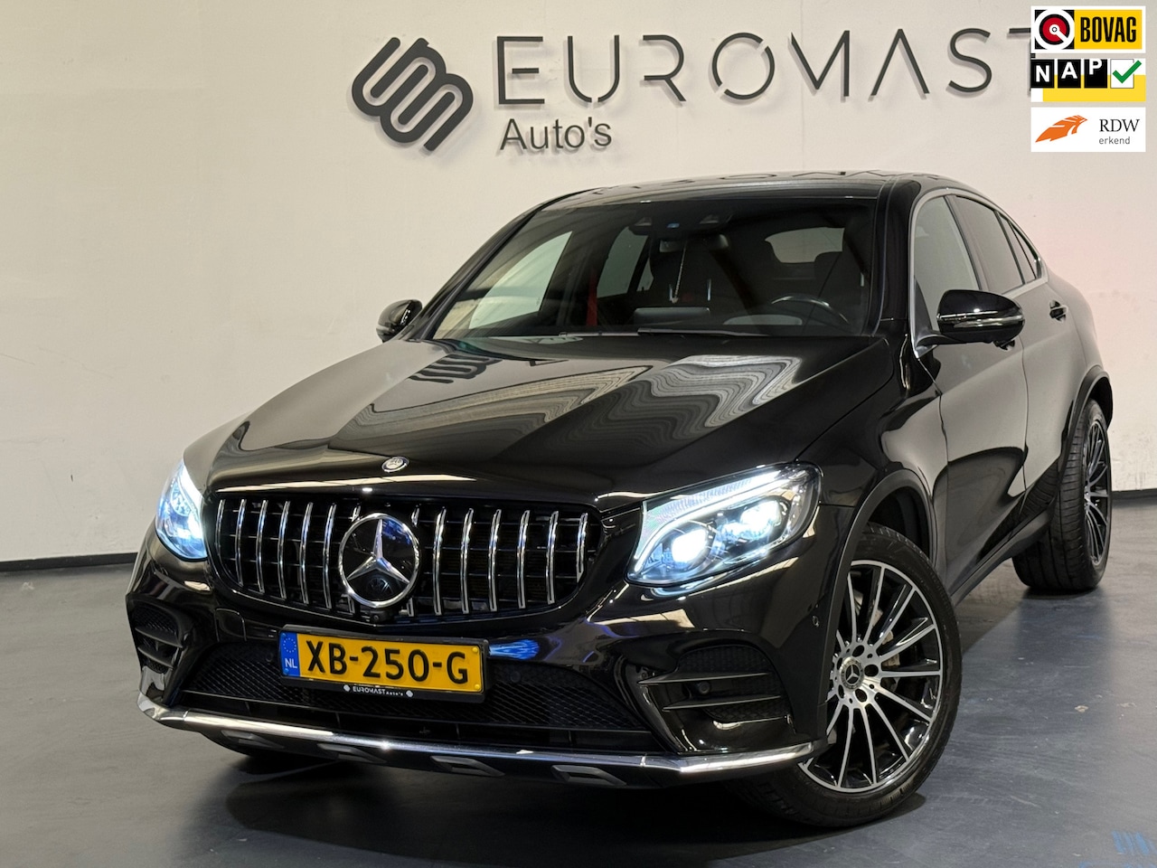 Mercedes-Benz GLC-klasse Coupé - 250 4MATIC Premium Plus Navi Schuifdak Cruise Leder Camera Nieuwe Apk - AutoWereld.nl