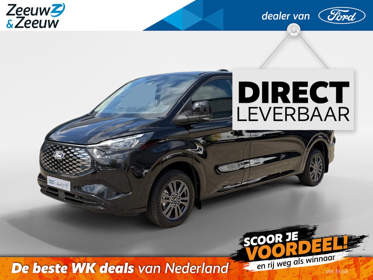 Ford Transit Custom - E-Transit 340 L2H1 Limited 71 kWh | Direct Leverbaar | 0,99% Financiering | 352km WLTP Rij - AutoWereld.nl