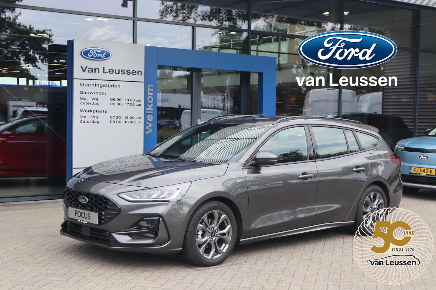 Ford Focus Wagon - 155PK HYBRID ST-LINE AUTOMAAT WINTER-PACK DRIVER-ASS-PACK AD-CRUISE 4JR/100.000KM-GARANTIE - AutoWereld.nl