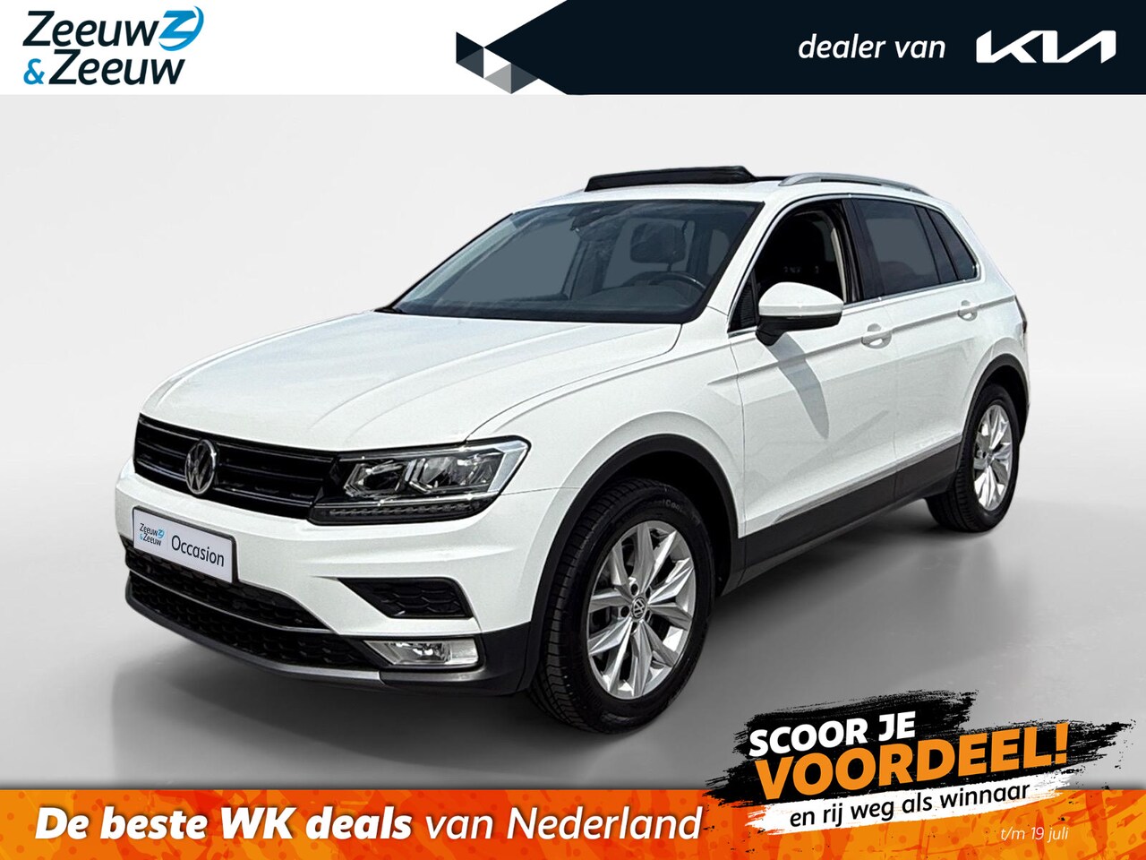 Volkswagen Tiguan - 2.0 TSI 4Motion Highline | PAN. DAK | ELEKTR. TREKHAAK | STOELVERWARMING | NL-AUTO | DEALE - AutoWereld.nl