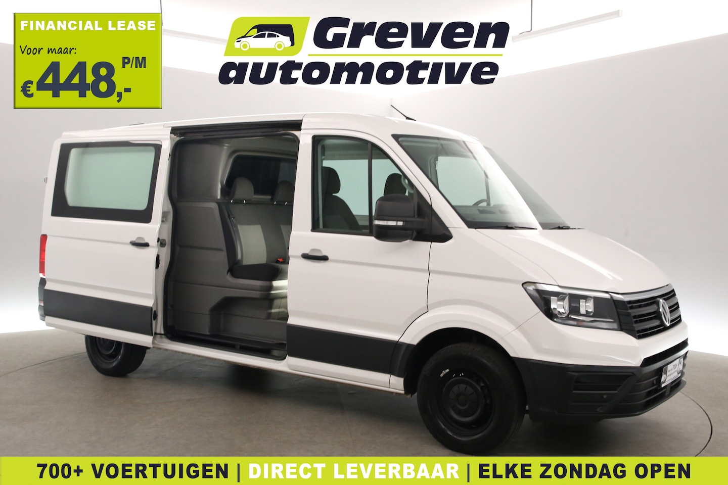 Volkswagen Crafter - 2.0 TDI L3H2 140PK | Dubbele Cabine | Airco | Cruise | Parkeersensoren - AutoWereld.nl