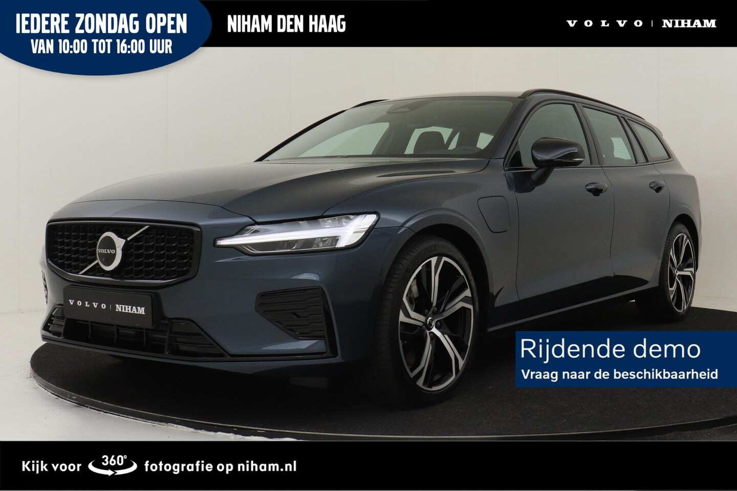 Volvo V60 - T8 PLUG-IN HYBRID AWD PLUS PERFORMANCE ED. DARK -HARMAN/KARDON|360°CAM|POWER-SEATS|POLESTA - AutoWereld.nl