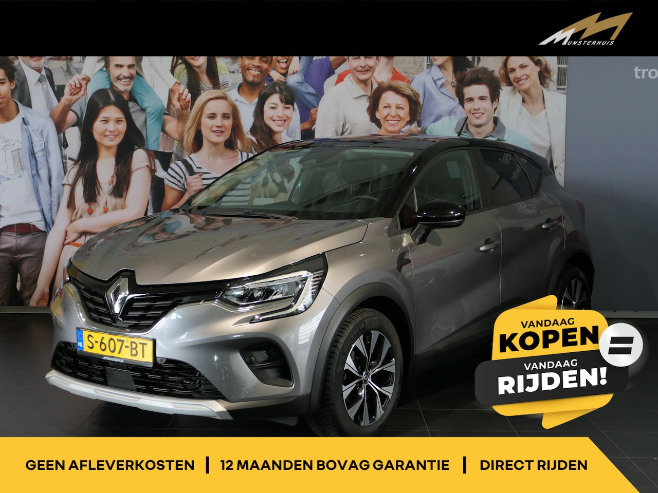 Renault Captur - 1.0 TCe 90 evolution - Trekhaak - Allseasons - Clima - 17" LMV - AutoWereld.nl