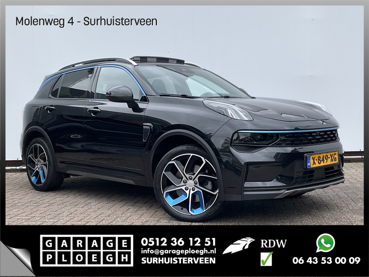 Lynk & Co 01 - 1.5 PHEV 262PK Zwarte Hemel 2024 Adapt.Cruise 360° Cam Carplay Plug-in Stoelverw Vol optie - AutoWereld.nl