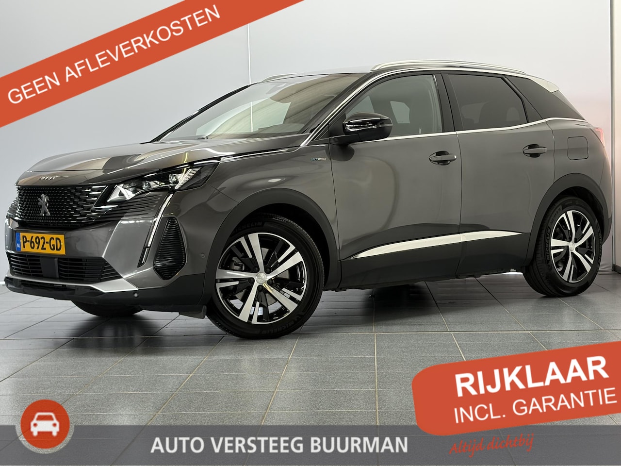 Peugeot 3008 - 1.6 HYbrid 225 GT Pack Business Stoelmassage, Stoelverwarming, Trekhaak - AutoWereld.nl