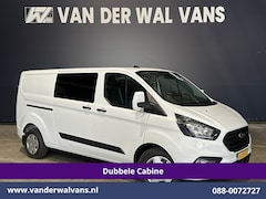 Ford Transit Custom - 2.0 TDCI 131pk L2H1 Dubbele Cabine Euro6 Airco | 6-Zits | Cruisecontrol | 2550kg Trekhaak