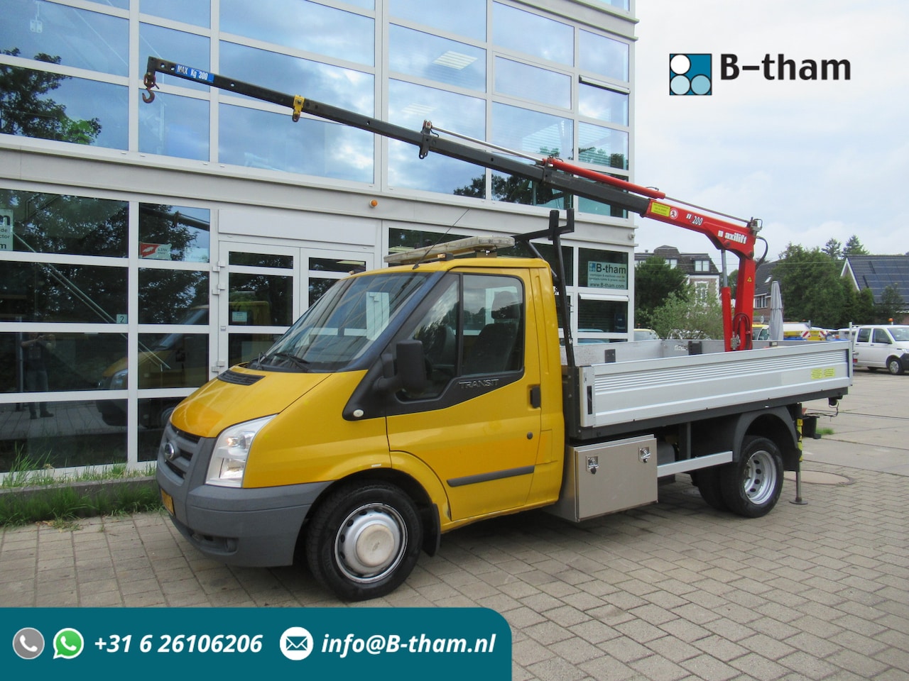 Ford Transit - T350M 2.4 TDCI 125 + Maxilift 200.3 Crane Kraan Kran - AutoWereld.nl