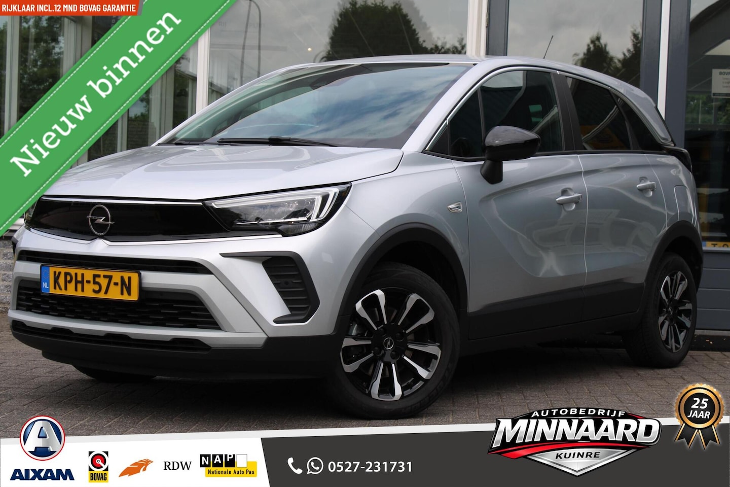 Opel Crossland - 1.2 Turbo Elegance|Navi|Pdc|Clima|Camera - AutoWereld.nl