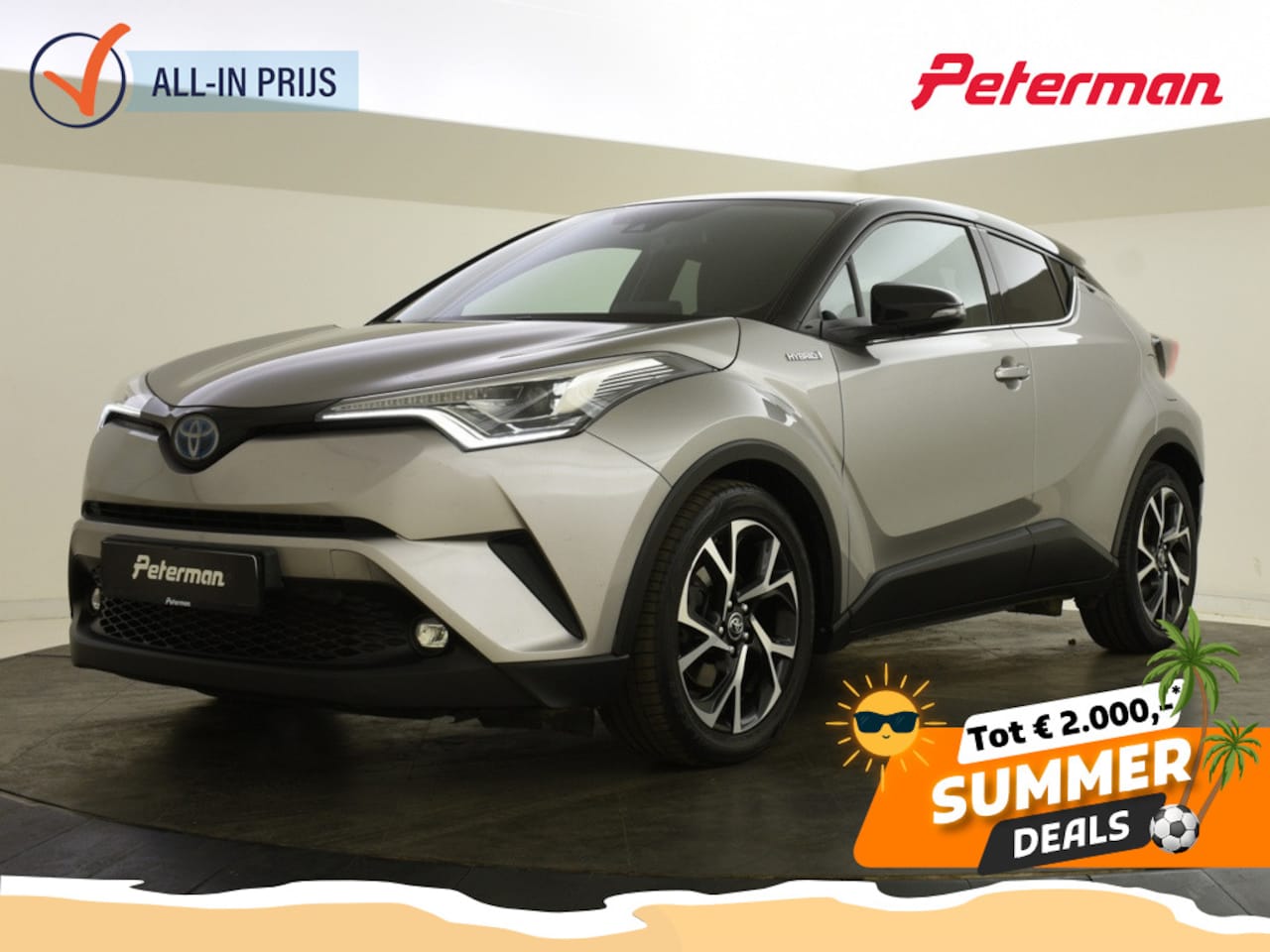 Toyota C-HR - 1.8 Hybrid Bi-Tone | Trekhaak | Blindspot | Stoelverw. - AutoWereld.nl