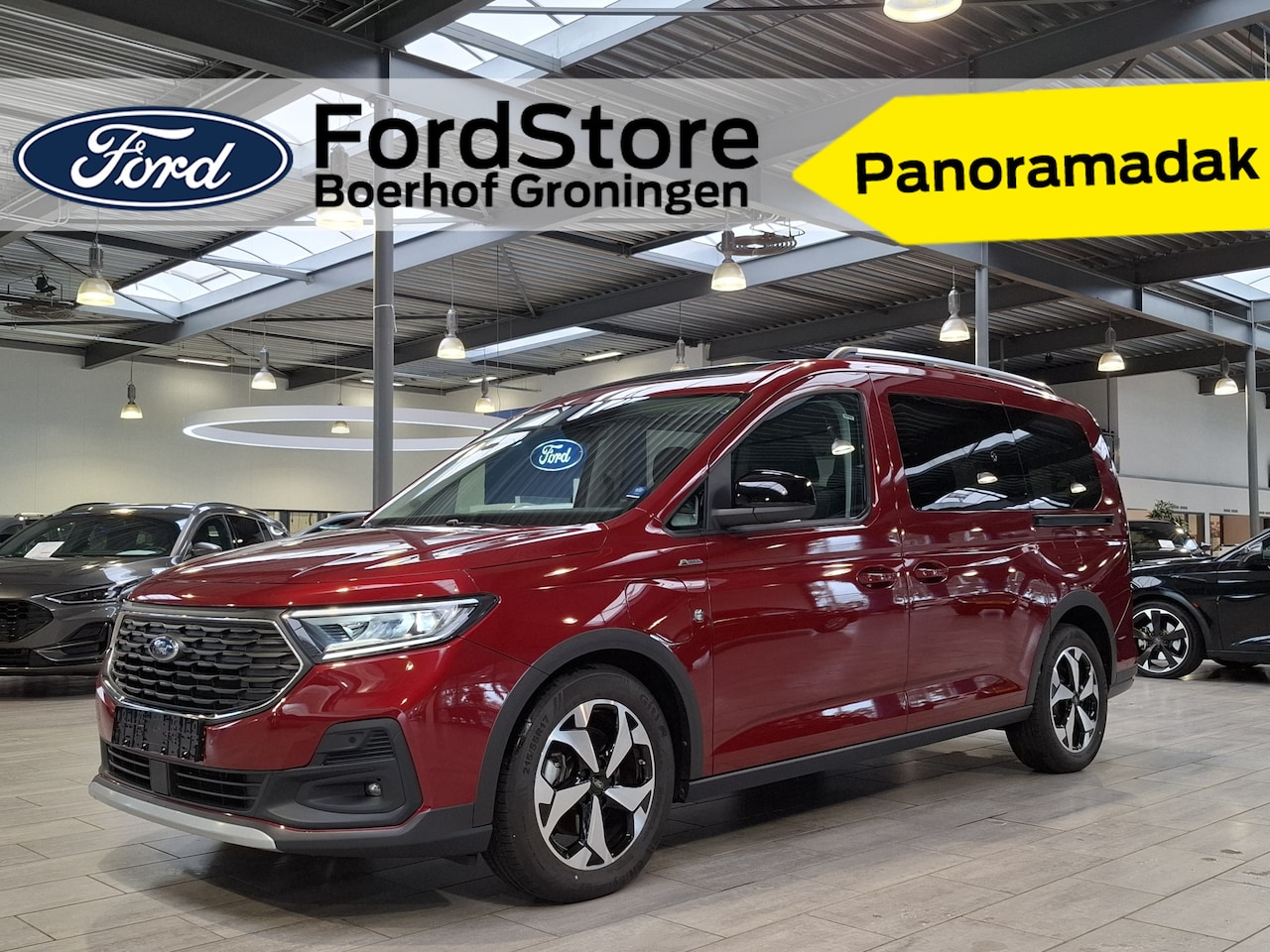 Ford Tourneo Connect - 1.5 PHEV 150pk Active | Trekhaak | Lengte 2 | Winterpack | Pano | Adaptive Cruise | Dodeho - AutoWereld.nl