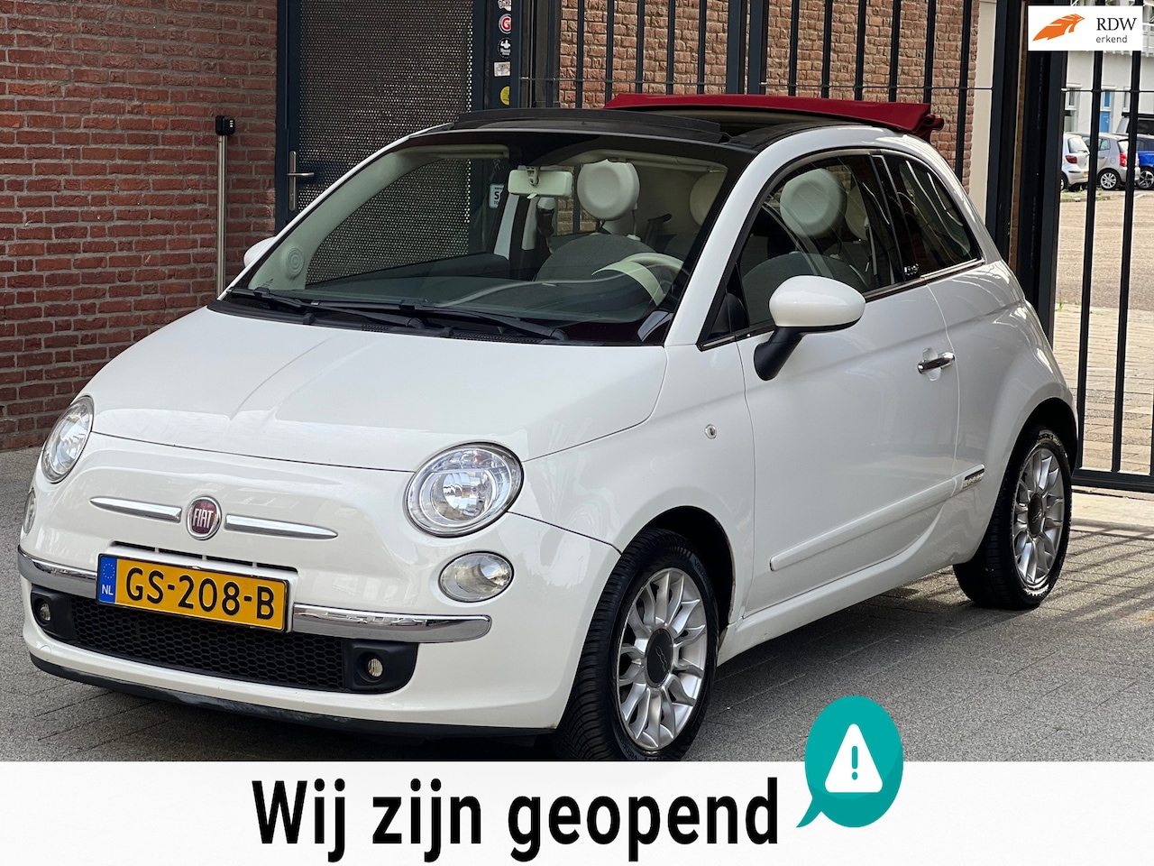 Fiat 500 C - 0.9 TwinAir Lounge-airco-elek ramen-nette auto - AutoWereld.nl