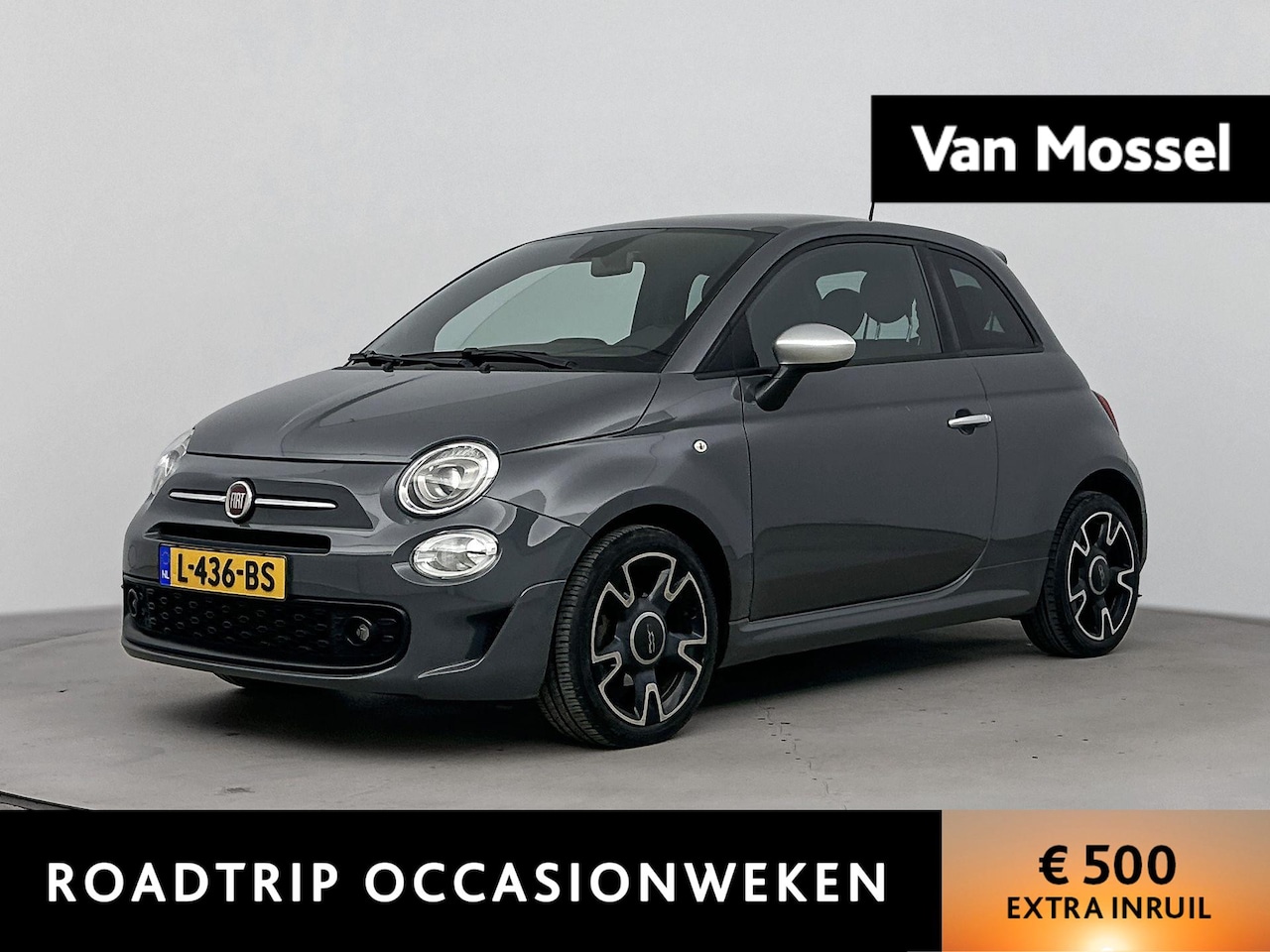 Fiat 500 - 1.0 Hybrid Rockstar | PANO | Cruise Control | Airco | DAB | Bluetooth | - AutoWereld.nl