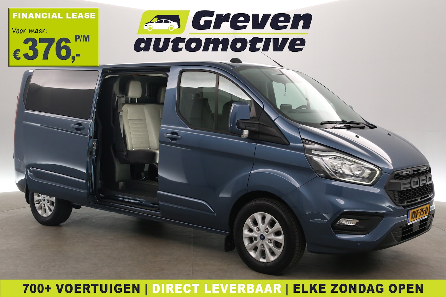 Ford Transit Custom - 2.0 TDCI L2H1 Limited 170PK | Dubbele Cabine | Automaat | Airco | Camera | Cruise | Carpla - AutoWereld.nl