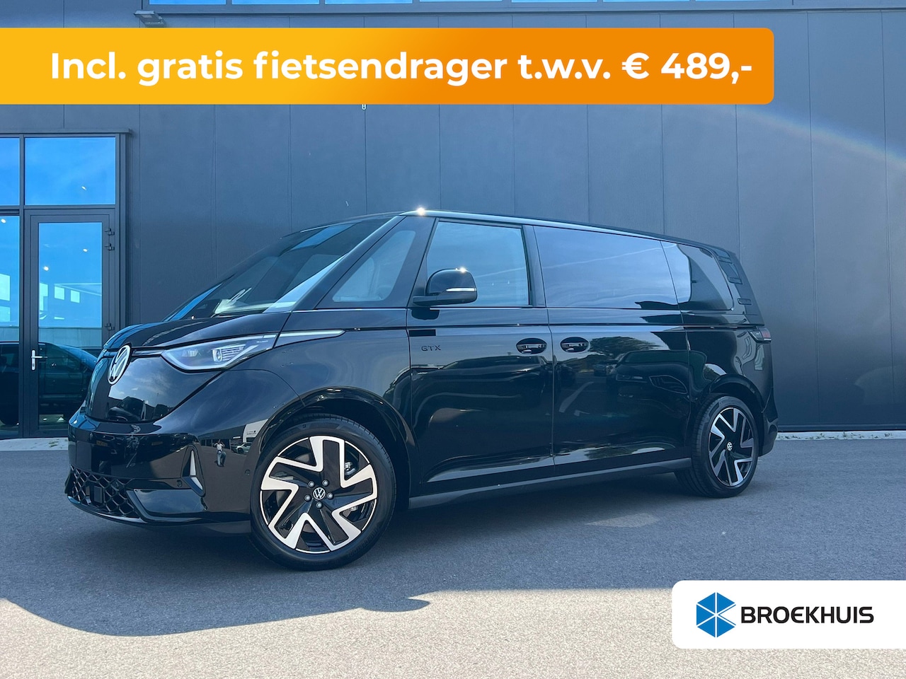 Volkswagen ID. Buzz - GTX Limited Edition 86 kWh LWB 7p. | Achteruitrijcamera | Airco (automatisch) | Apple Carp - AutoWereld.nl