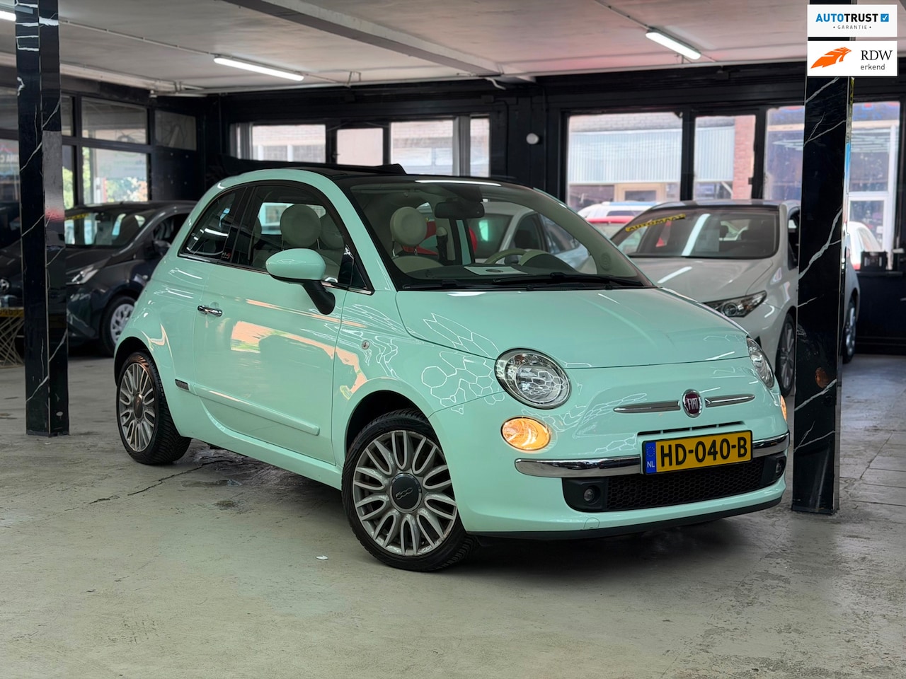 Fiat 500 C - 0.9 TwinAir Turbo Lounge Automaat | Airco | cabrio - AutoWereld.nl