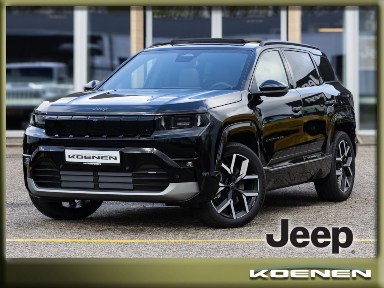 Jeep Compass - First Edition 74kWh PANO / CONVENIENCE PACK / WARMTEPOMP / 8 JAAR GARANTIE - AutoWereld.nl