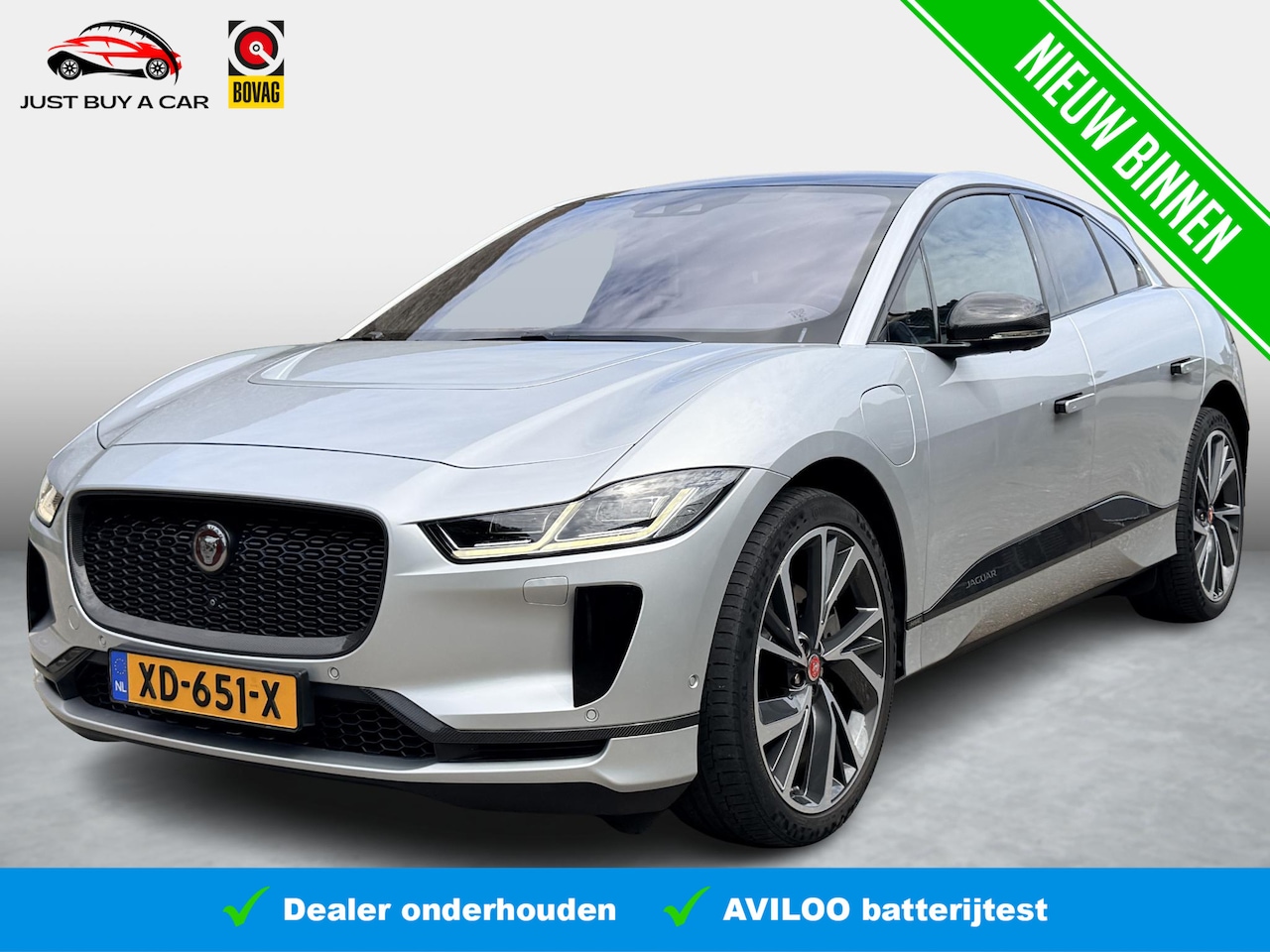 Jaguar I-PACE - EV400 First Edition 90 kWh SOH 86,1% / NP ( € 111.500 ) / 22'' LMV ( € 2.542 ) / Carbon-Pa - AutoWereld.nl