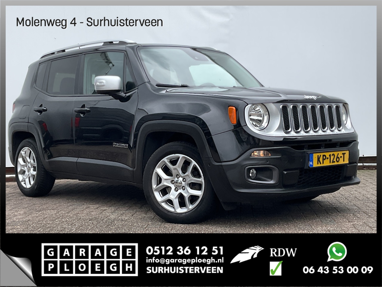 Jeep Renegade - 1.4 141pk Automaat Limited Pano Navi Clima Cruise Trekhaak - AutoWereld.nl