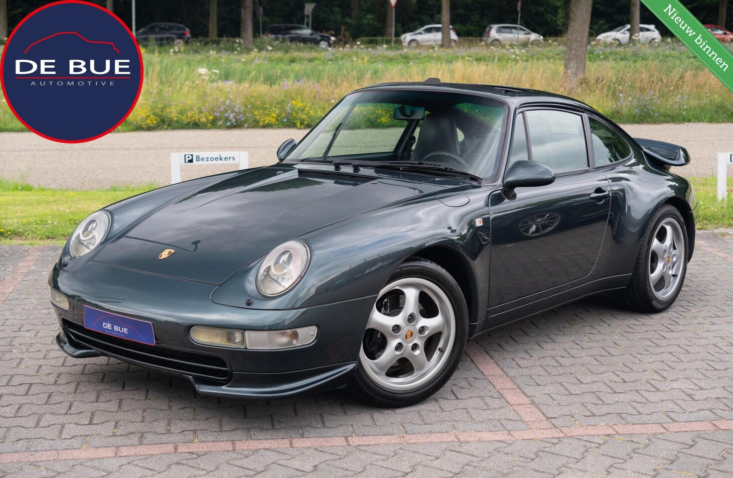 Porsche 911 - 993 3.6 Coupé | Airco | Schuifdak | Cup wielen | Aerokit | Full Service | Aventurine Green - AutoWereld.nl