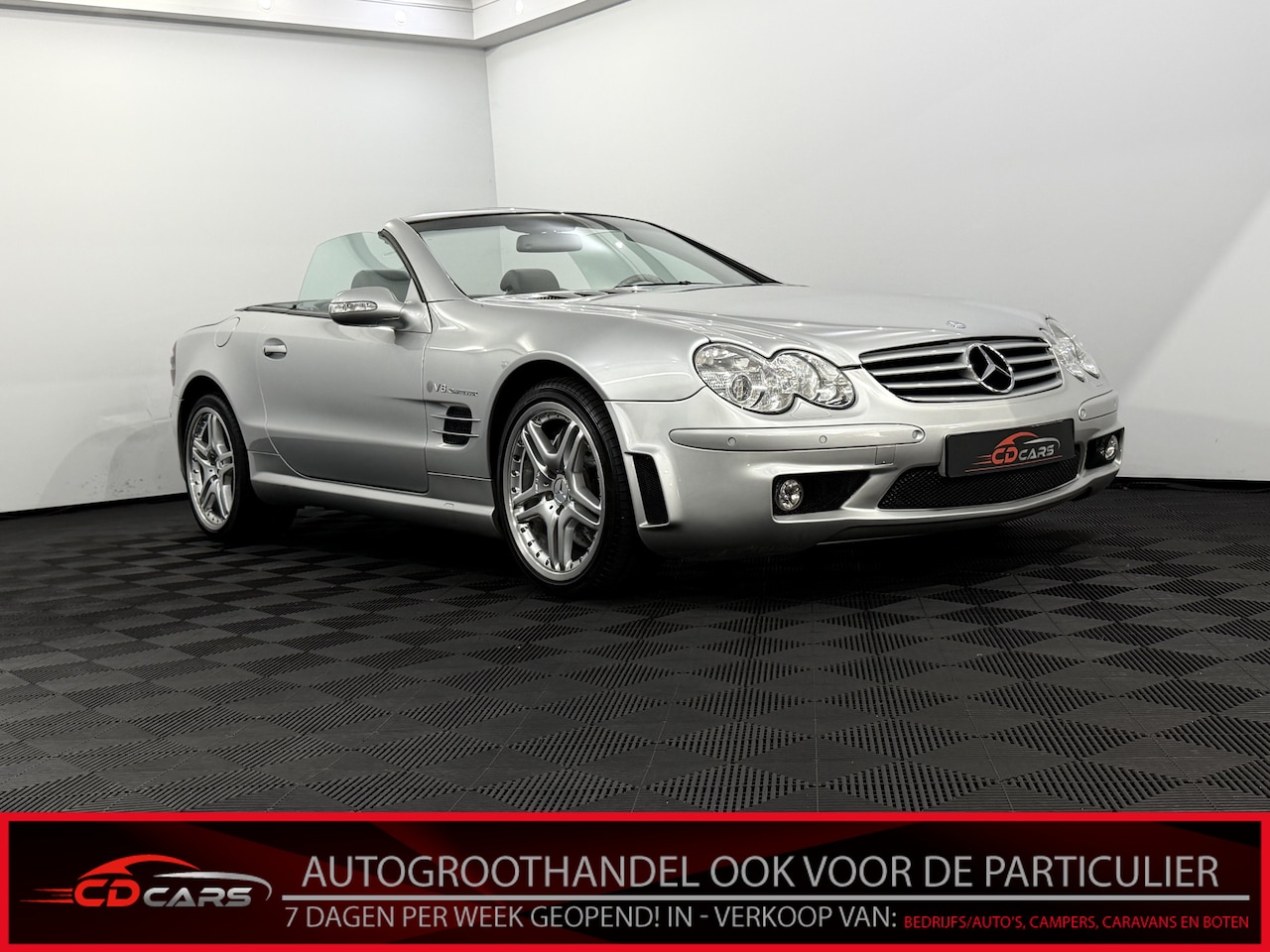 Mercedes-Benz SL-klasse Cabrio - AMG 55 Leder, Navi, Parkeersensoren, Stoelverwarming/Stoelventilatie, Cruise control, Memo - AutoWereld.nl