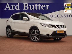 Nissan Qashqai - 1.2 Premier Edition+Led+Volleder+Pano-dak+Navi+360-camera+19"lmv = OKT-2014 + NIEUWE APK