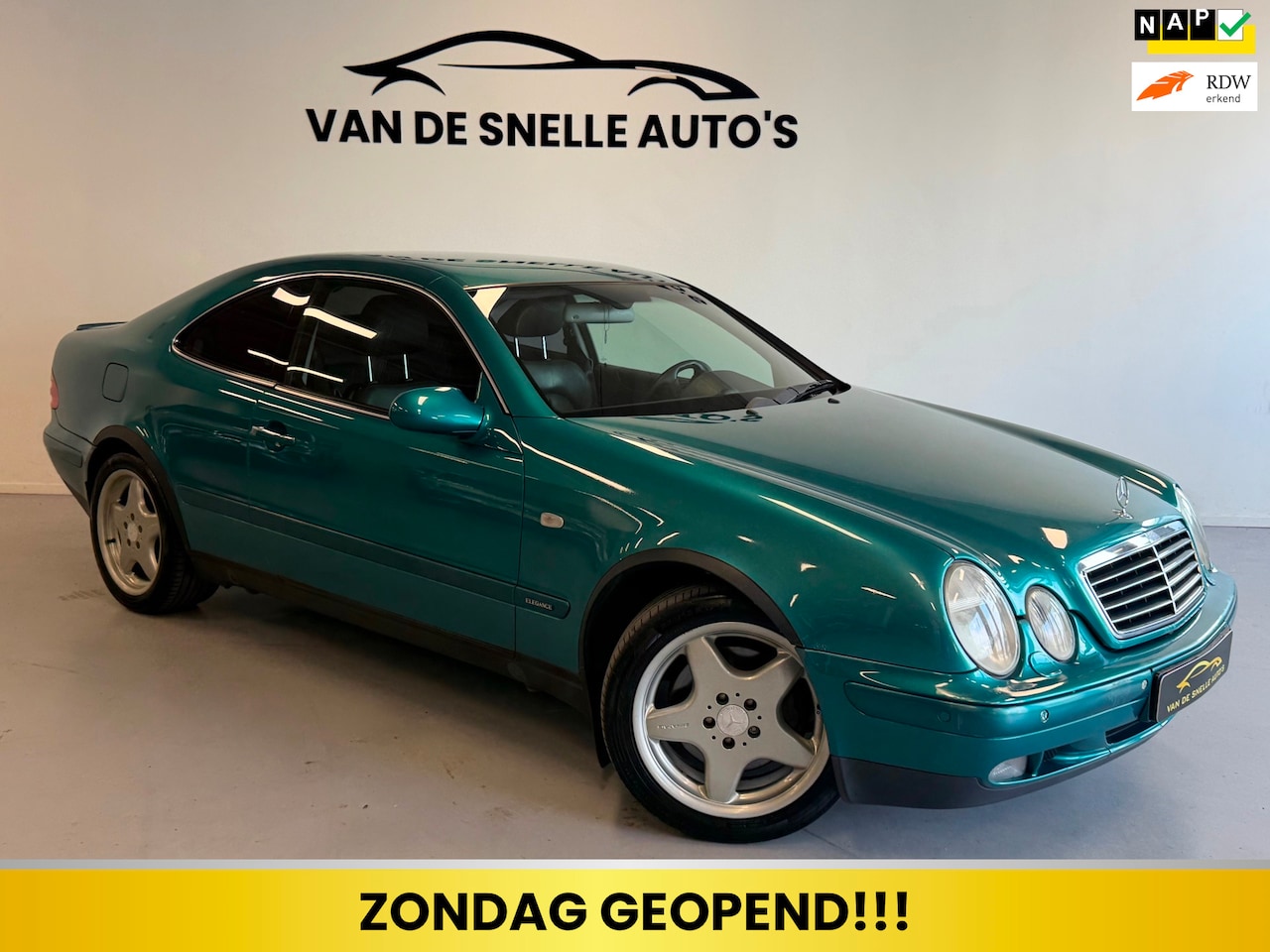 Mercedes-Benz CLK-klasse Coupé - 430 Elegance NAP/VOLLEDER/MEMORY/XENON/PDC - AutoWereld.nl