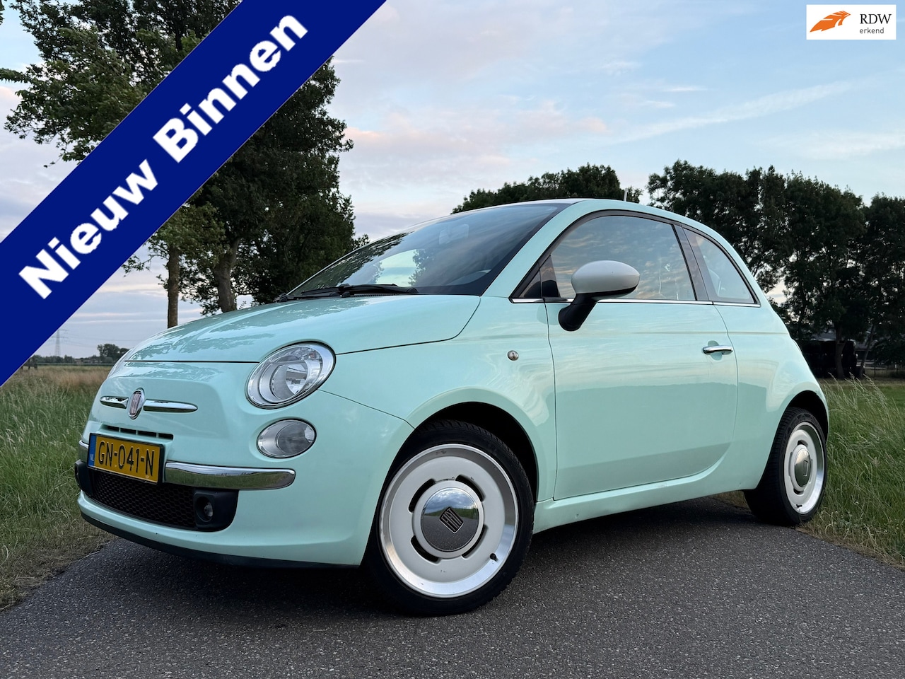 Fiat 500 - 1.2 Vintage '57 | Leder | Clima | Origineel NL | 16" Velgen | Blue&Me | PDC | Dealer onder - AutoWereld.nl