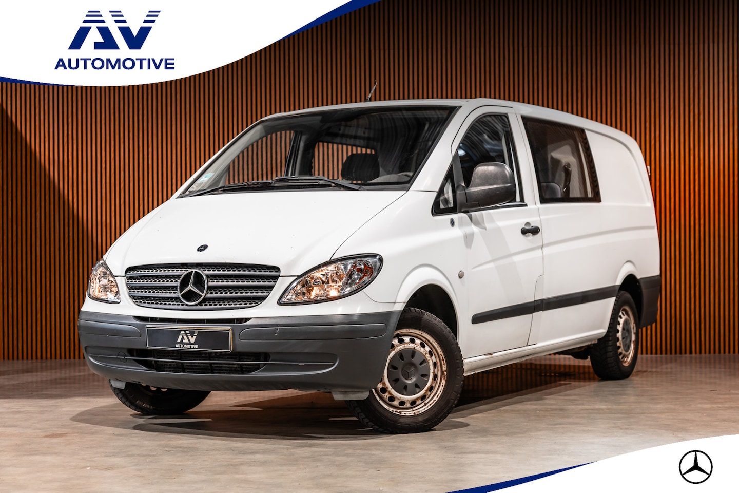 Mercedes-Benz Vito - 109 CDI 320 Lang DC | Marge | BTW Vrij | Trekhaak | Elek ramen | Houten vloer | Dubbel cab - AutoWereld.nl