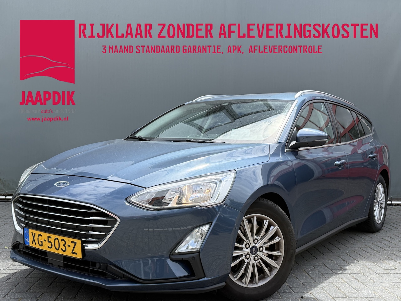 Ford Focus Wagon - BWJ 2019 1.5 EcoBlue 120 PK Titanium Business TREKHAAK | FULL LED | HEAD-UP DISPLAY | KEYL - AutoWereld.nl