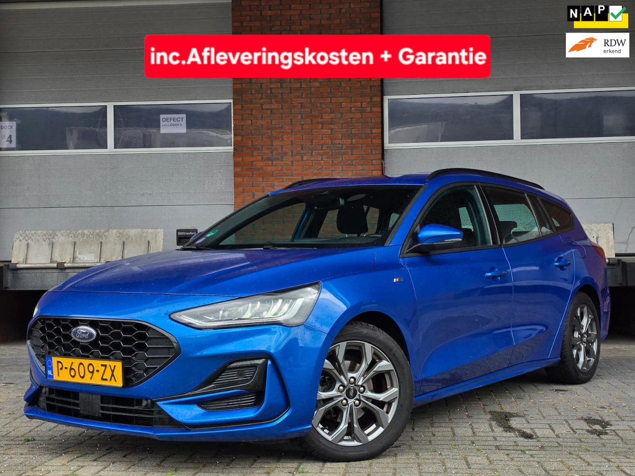 Ford Focus Wagon - 1.0 EcoBoost Hybrid ST Line|NL auto|Parkeersensoren - AutoWereld.nl
